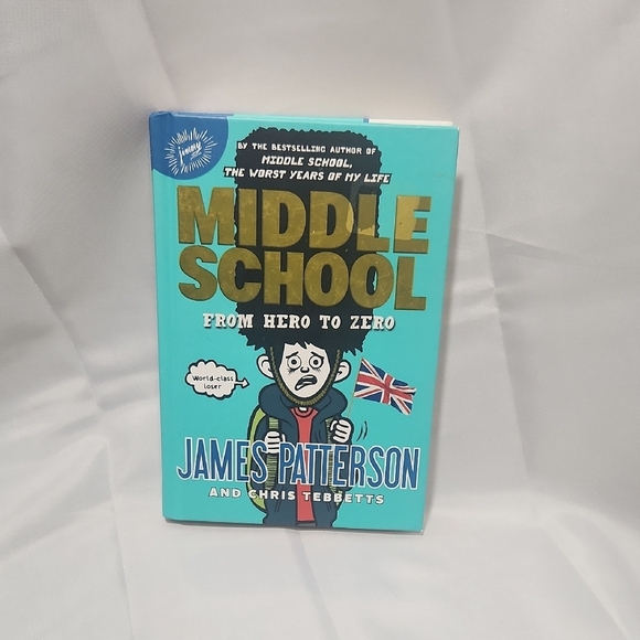 Vibrant Blue and Yellow Cartoon Book Cover - Picture 1 of 3